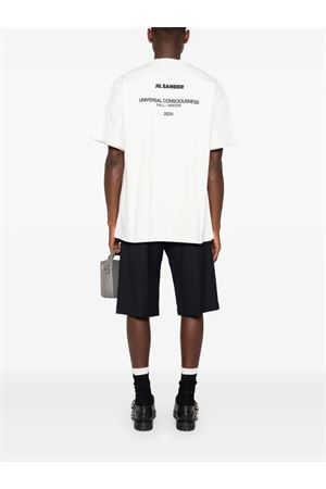 T-shirt a strati in cotone bianco JIL SANDER | J61GC0002J20086106